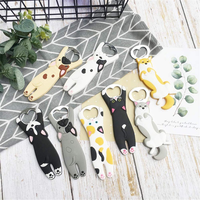 SHFICDJ Animal Cat shape Bottle Opener,Refrigerator Magnet Beer Bottle Openers,Creative kitchen supplies gift bottle opener. - Image 3